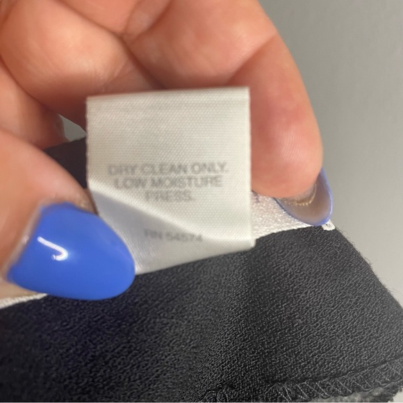 THE LIMITED 35%Wool 65%Rayon Wide Leg Pant - Black SZ/12 - Picture 9 of 12